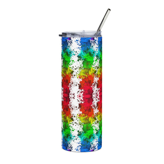Vibrant Tie-Dye Stainless Steel Tumbler - 20oz Insulated Drinkware