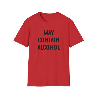 May Contain Alcohol T-Shirt — Funny Drinking Graphic Tee