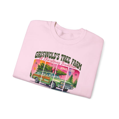 Christmas Tree Farm Sweatshirt — "Griswold's Tree Farm" Vintage Holiday Crewneck
