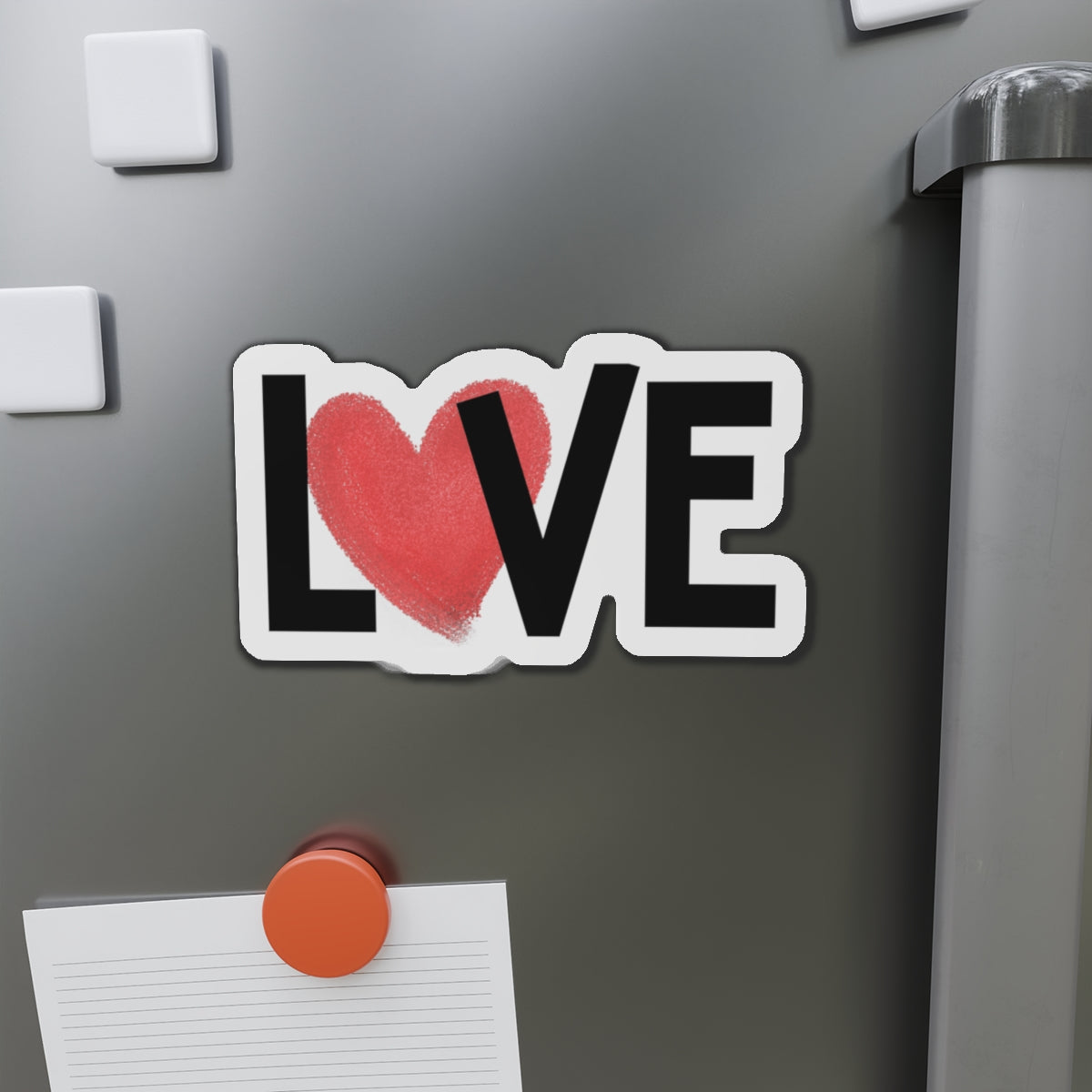 Love Heart Die-Cut Magnet