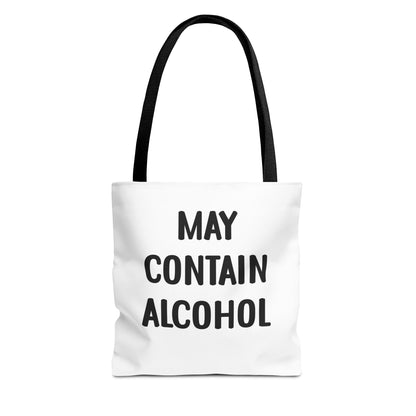 May Contain Alcohol Reusable Grocery & Beach Tote