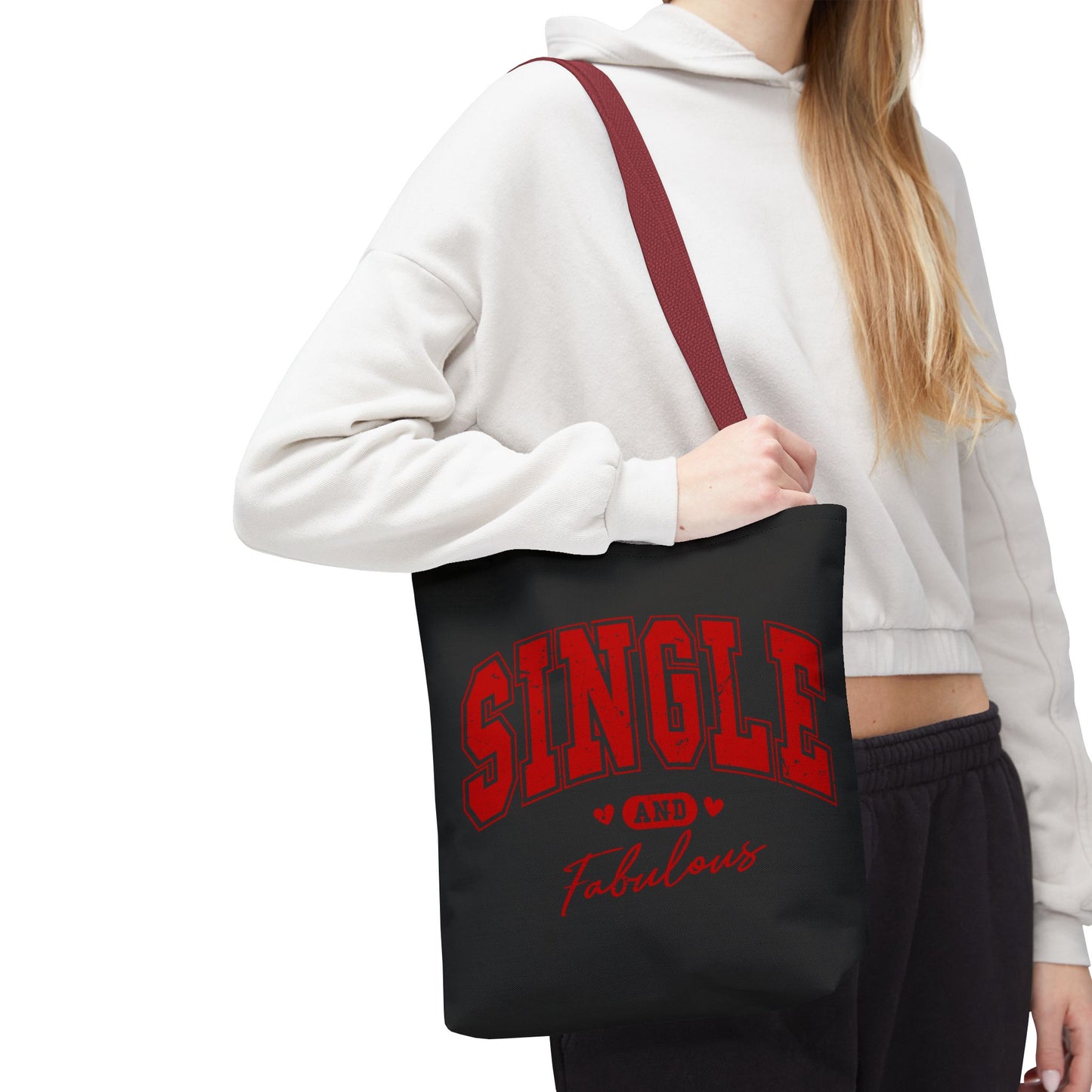 Single and Fabulous Black Canvas Tote 3 Sizes