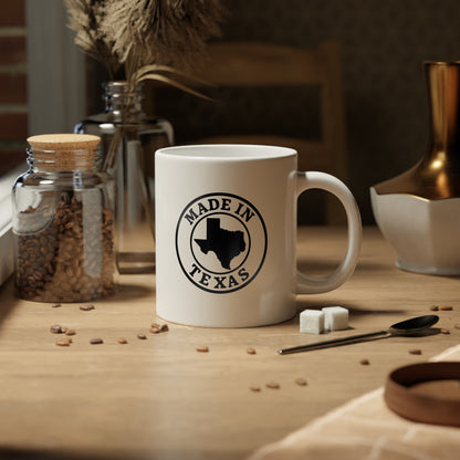 MADE IN TEXAS 20oz Jumbo White Mug
