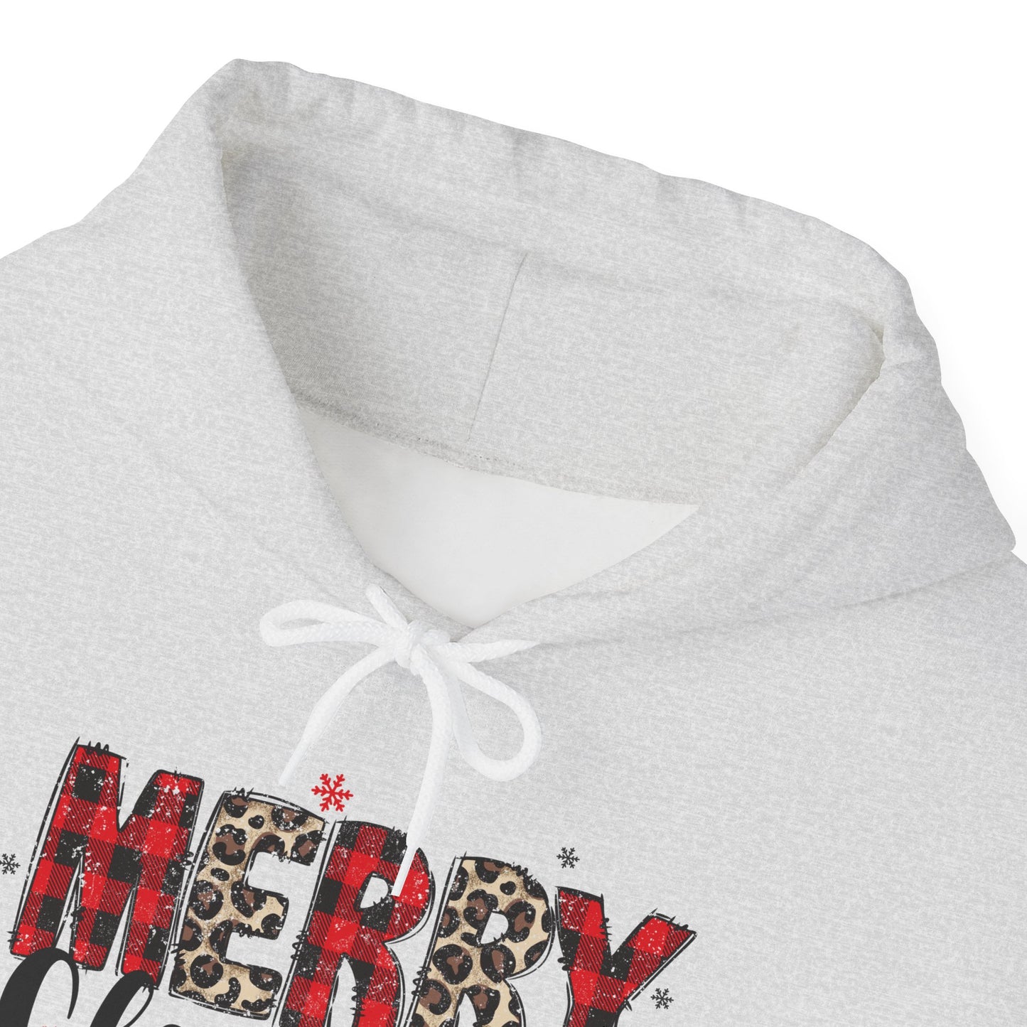 Merry Christmas Plaid Hoodie — Festive Holiday Sweatshirt
