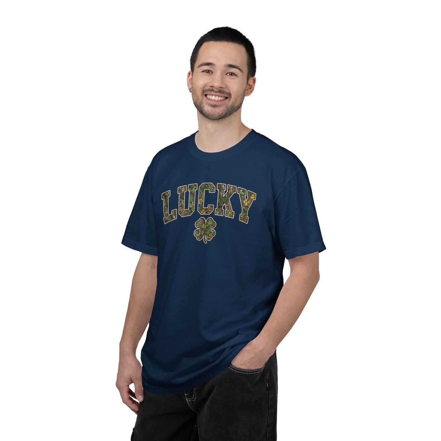 Lucky Shamrock T-Shirt — Camo Print St. Patrick's Day Tee