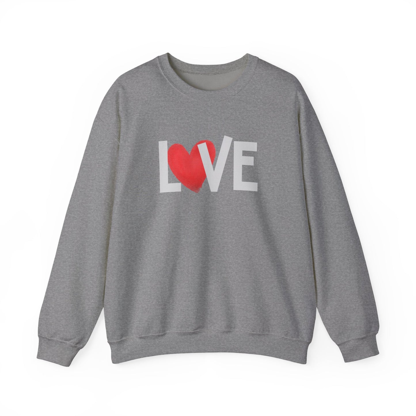 Love Heart Crewneck Sweatshirt