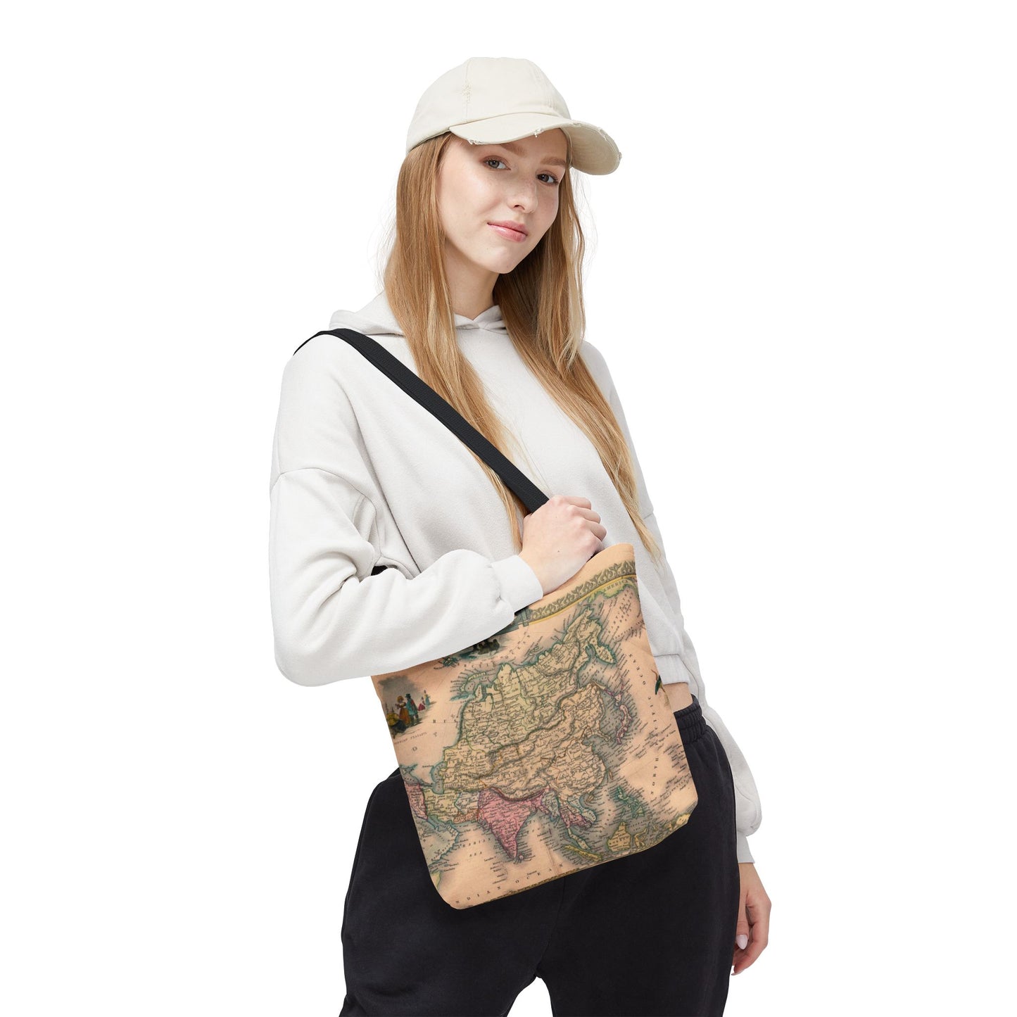 Vintage Map of Asia Tote Bag 3 Sizes