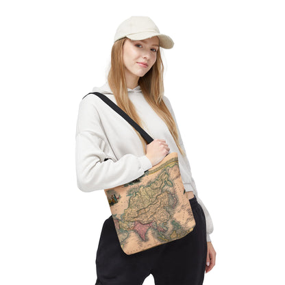 Vintage Map of Asia Tote Bag 3 Sizes
