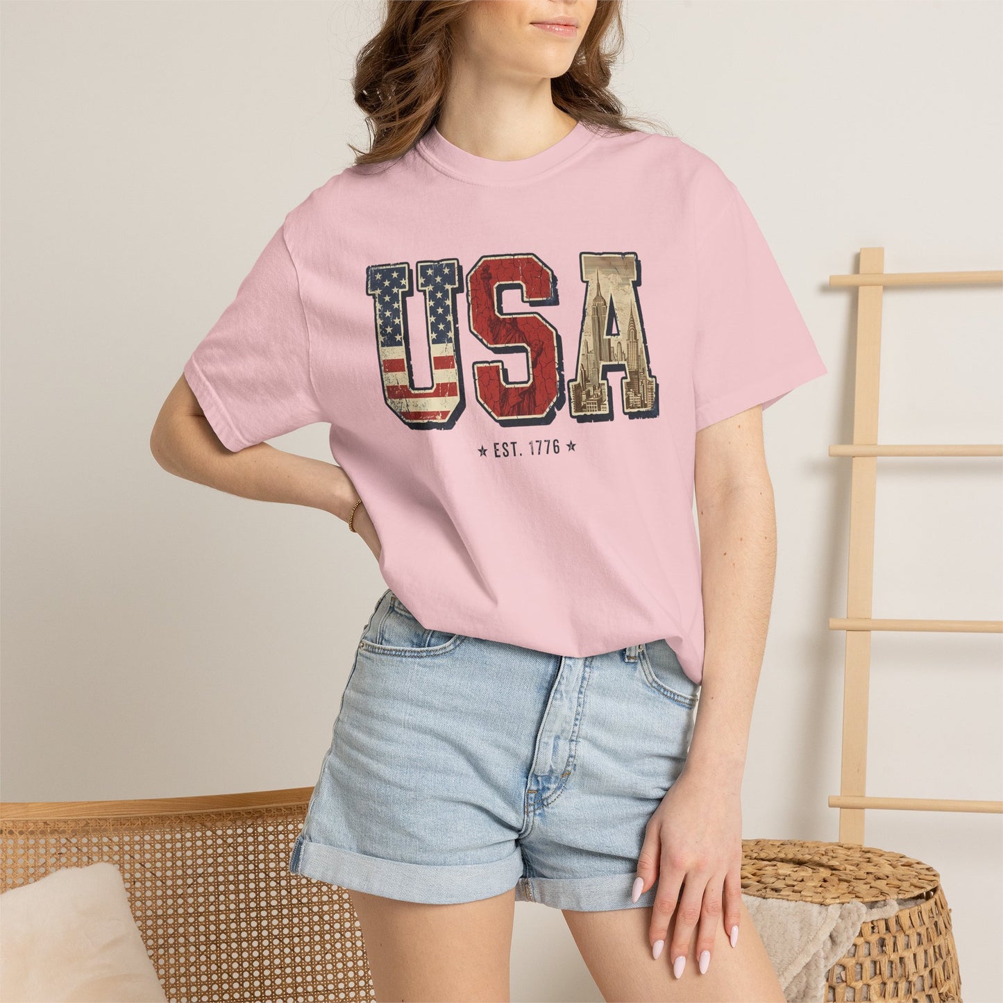 USA Retro Comfort Colors Tee