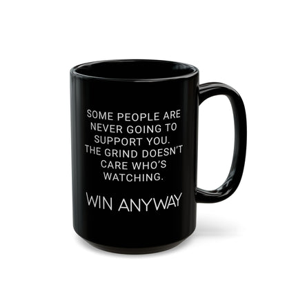 Win Anyway 15oz Black Mug