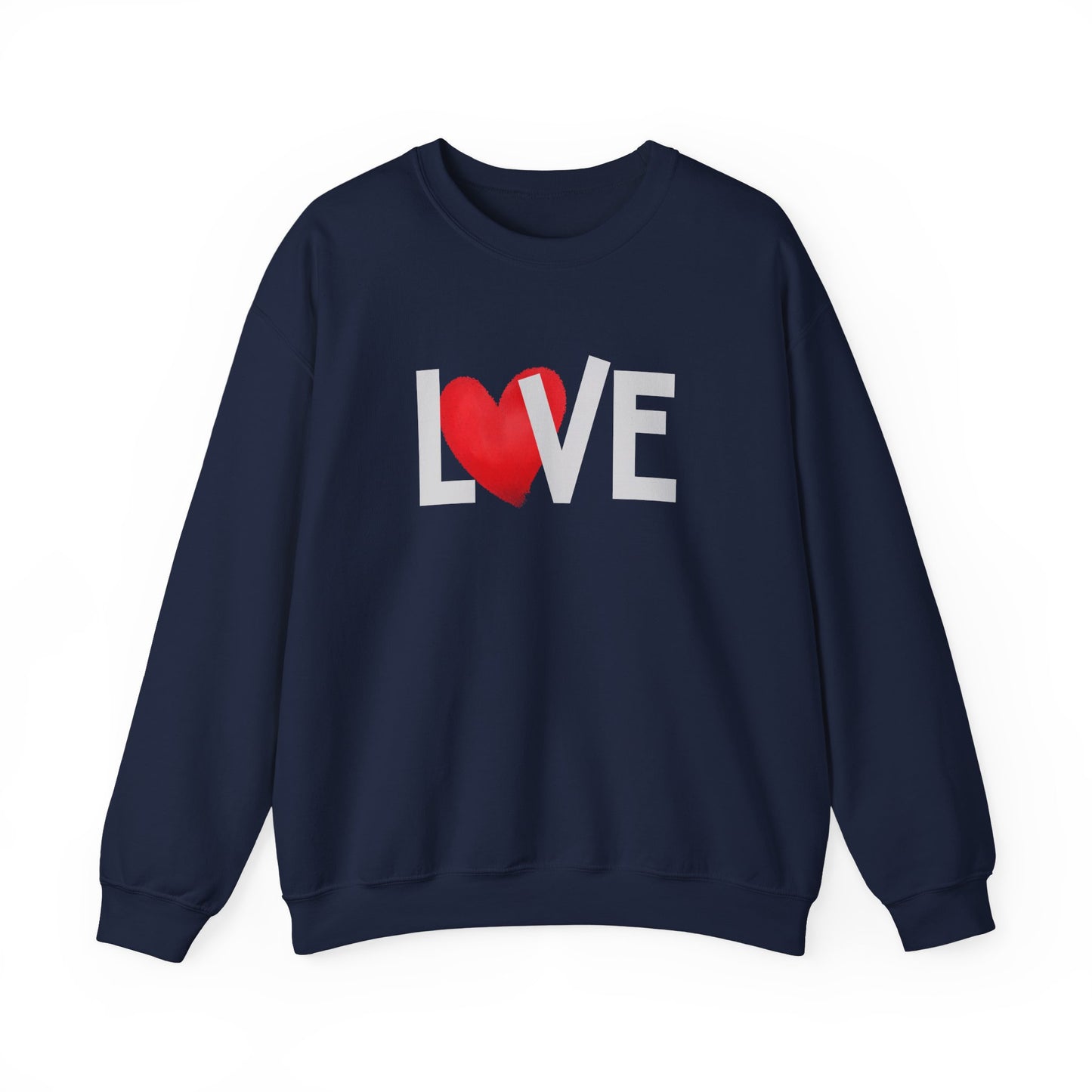 Love Heart Crewneck Sweatshirt