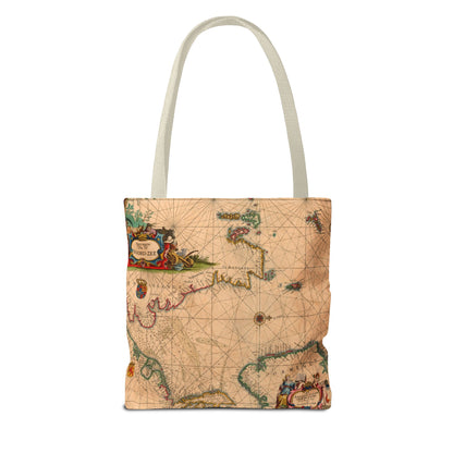 Vintage Nautical Sea Chart Pascaerte Van De Noordzee Tote Bag