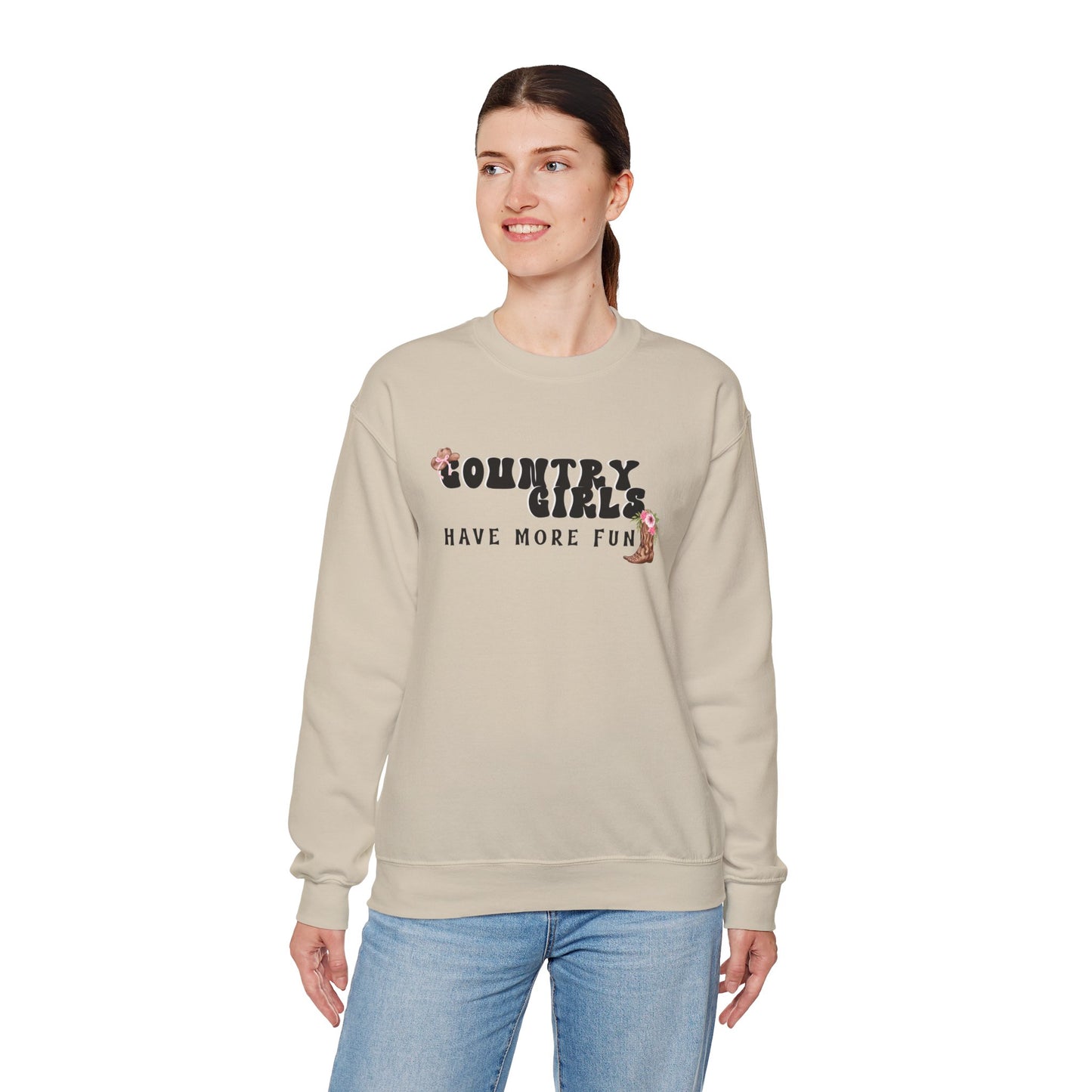 Country Girls Have More Fun Crewneck Sweatshirt