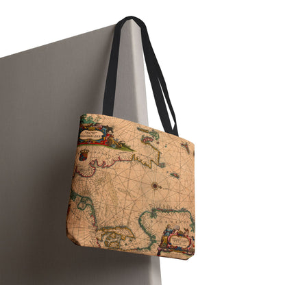 Vintage Nautical Sea Chart Pascaerte Van De Noordzee Tote Bag