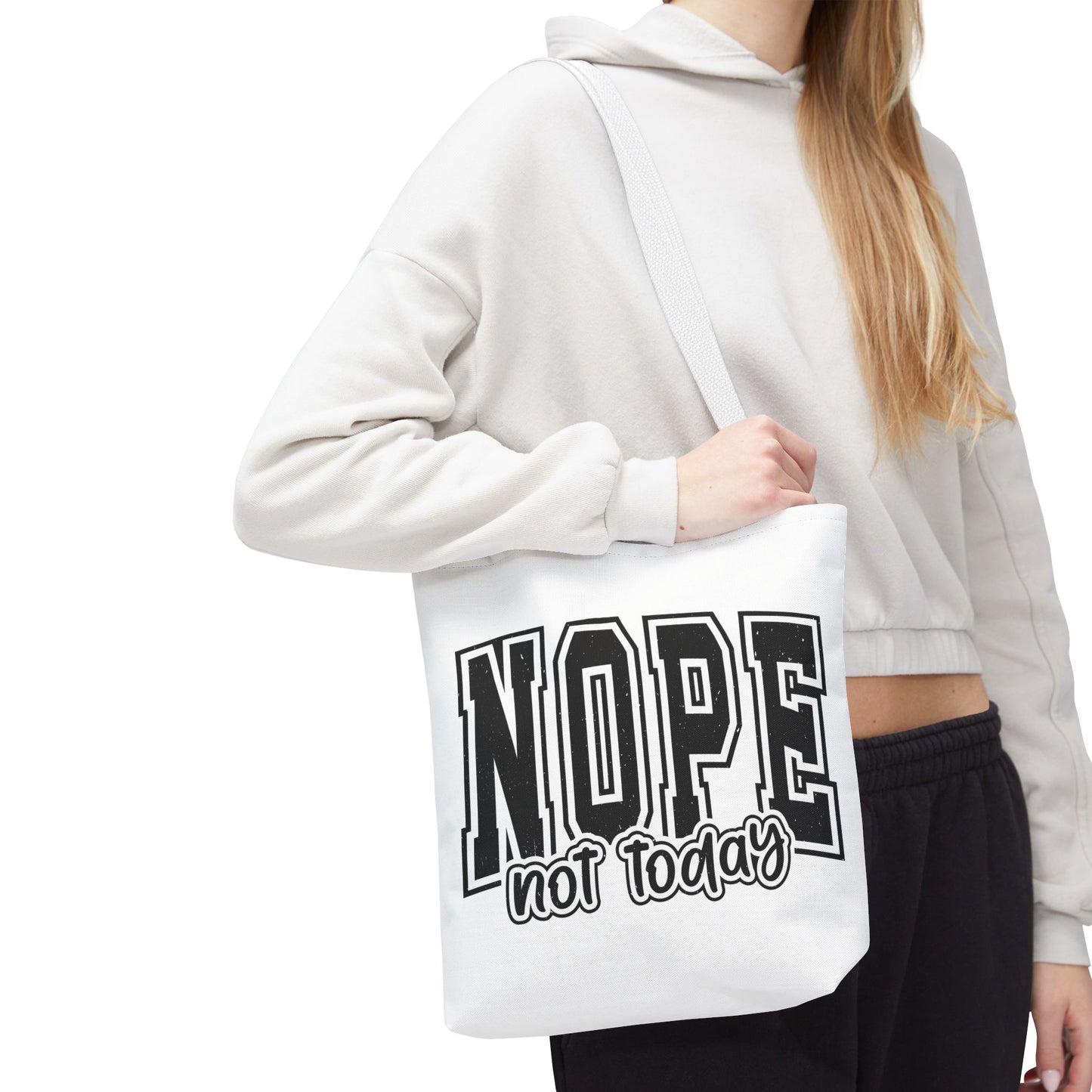 NOPE Not Today Graphic Tote Bag