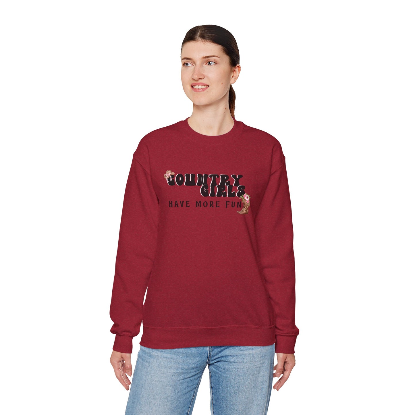 Country Girls Have More Fun Crewneck Sweatshirt