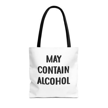 May Contain Alcohol Reusable Grocery & Beach Tote