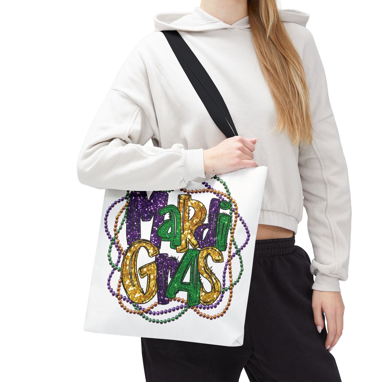 Mardi Gras Bead Bag Tote in 3 Sizes