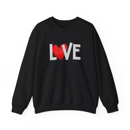 Love Heart Crewneck Sweatshirt