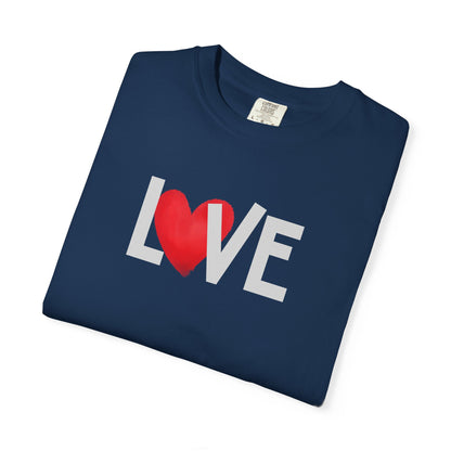 LOVE Heart Comfort Colors T-Shirt