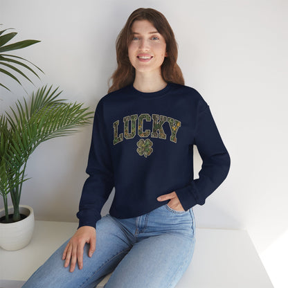 Lucky Shamrock Crewneck Sweatshirt
