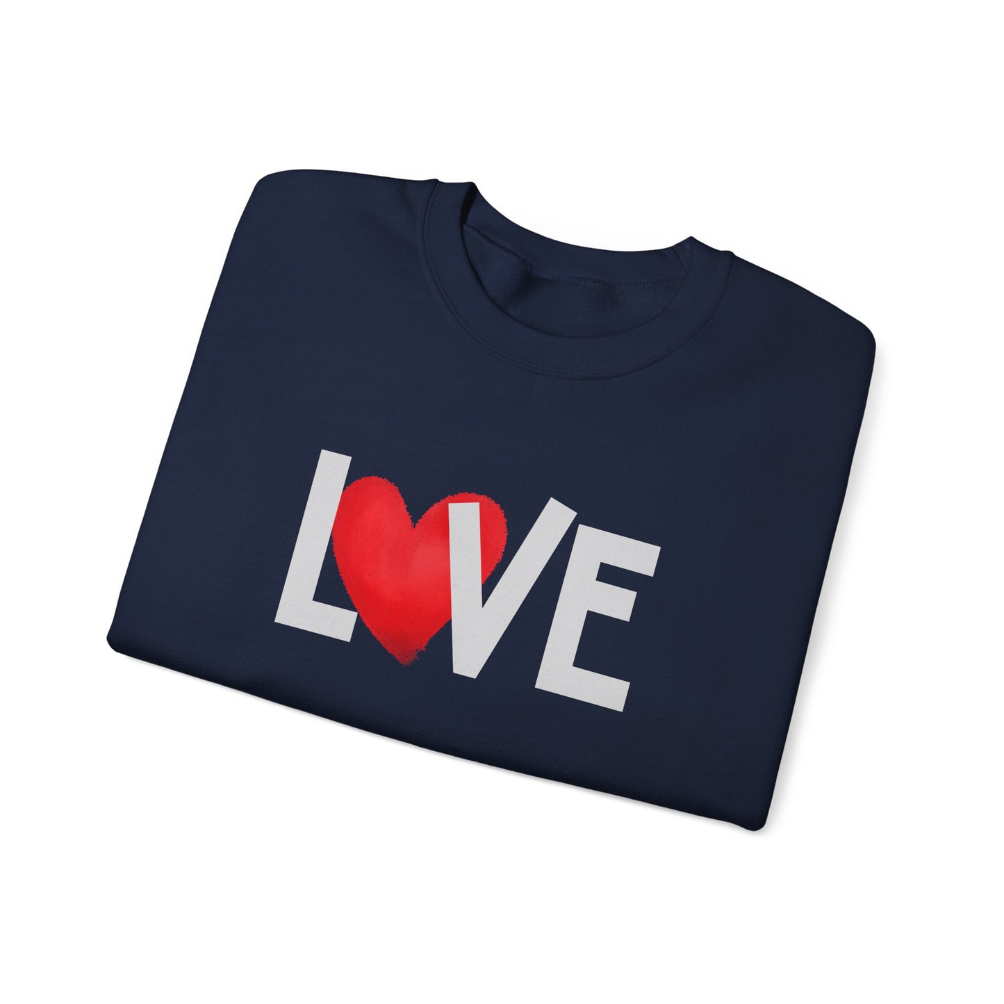 Love Heart Crewneck Sweatshirt