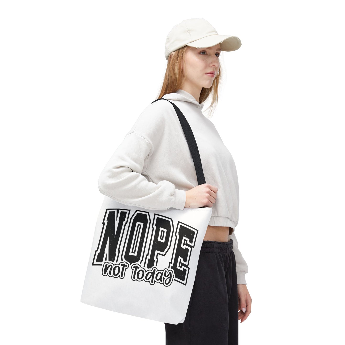 NOPE Not Today Graphic Tote Bag