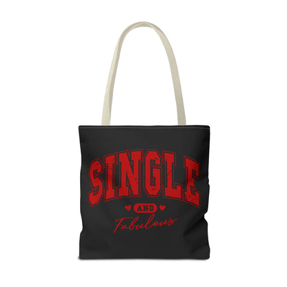 Single and Fabulous Black Canvas Tote 3 Sizes