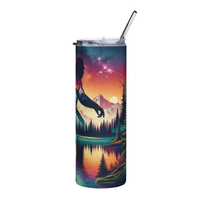 Bigfoot Colorful 20oz Stainless Steel Tumbler with Lid and Straw