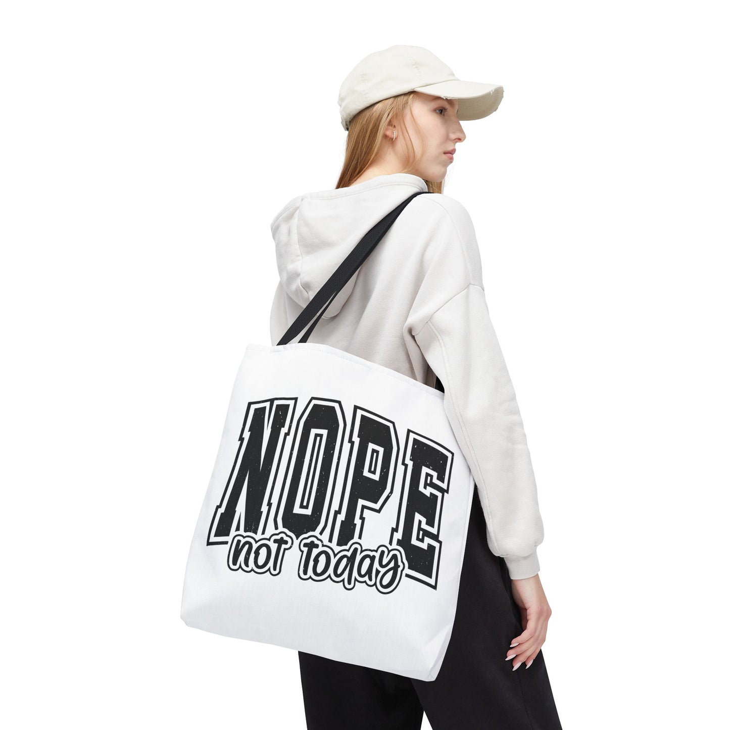 NOPE Not Today Graphic Tote Bag