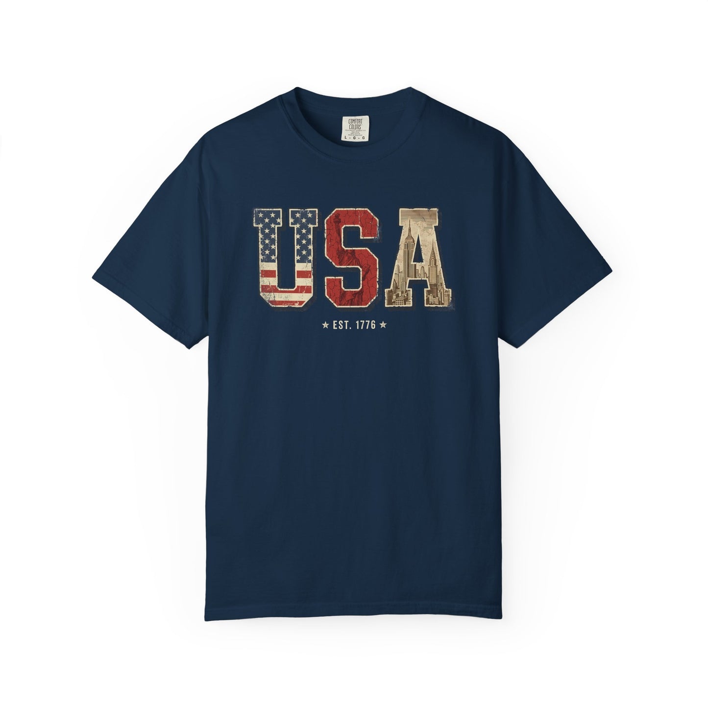USA Retro Comfort Colors Tee
