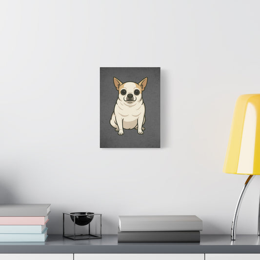 Cute Chihuahua Wall Art Canvas Print, Pet Decor, Dog Lover Gift, Home Decoration, Animal Artwork