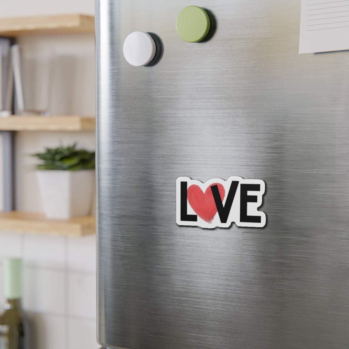 Love Heart Die-Cut Magnet