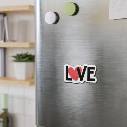 Love Heart Die-Cut Magnet