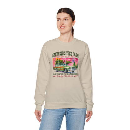 Christmas Tree Farm Sweatshirt — "Griswold's Tree Farm" Vintage Holiday Crewneck