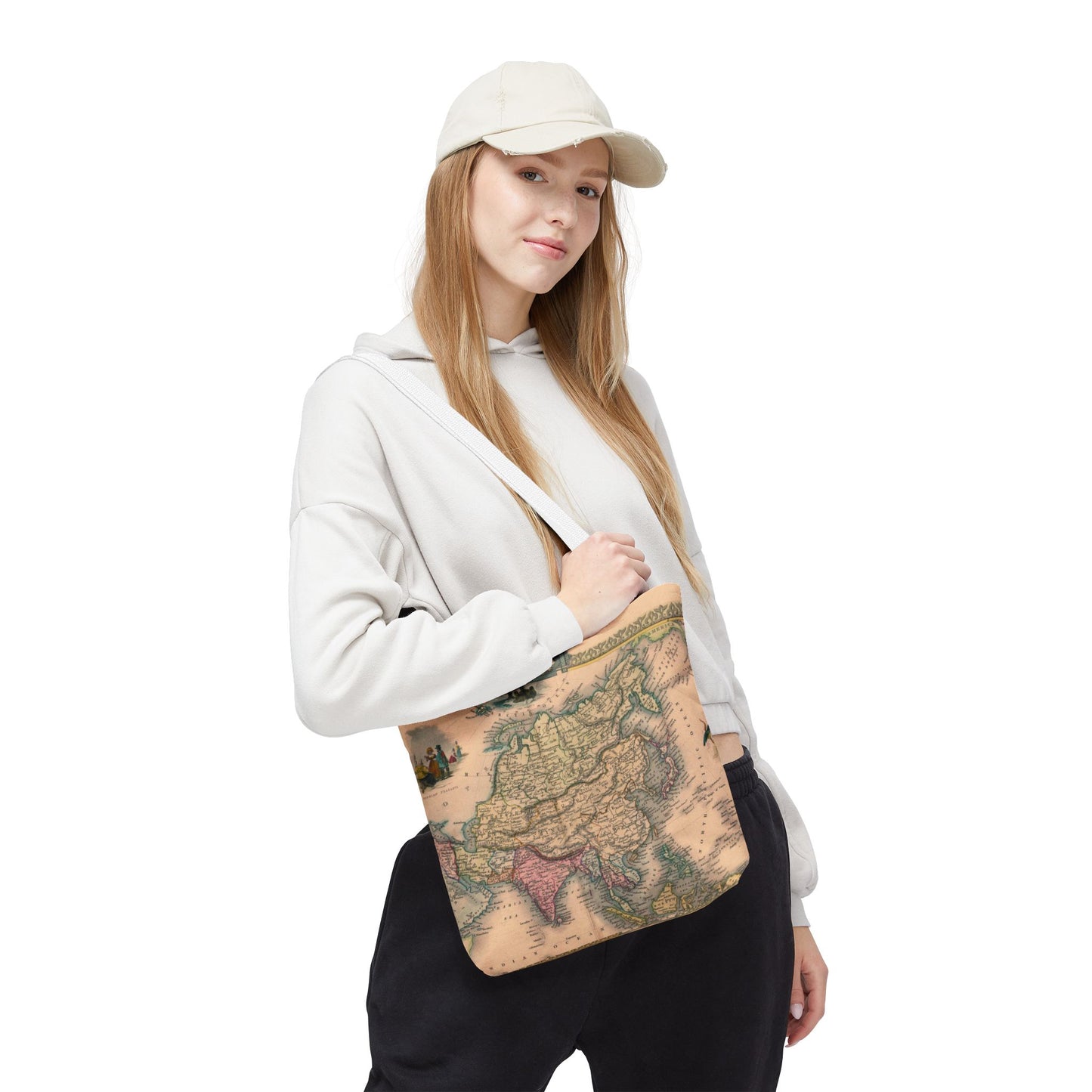 Vintage Map of Asia Tote Bag 3 Sizes
