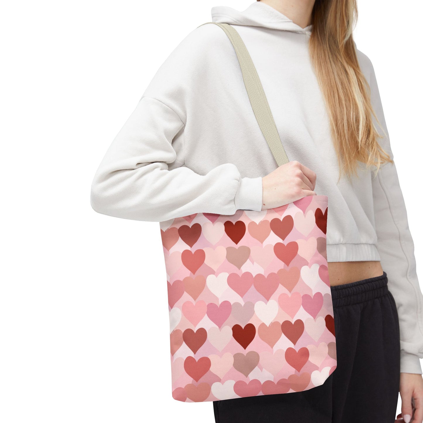 Pink Heart Everyday Tote Bag