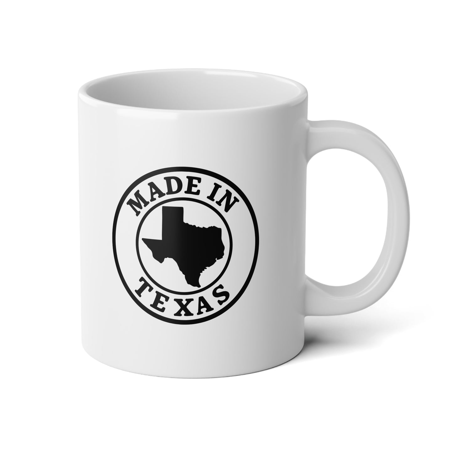 MADE IN TEXAS 20oz Jumbo White Mug