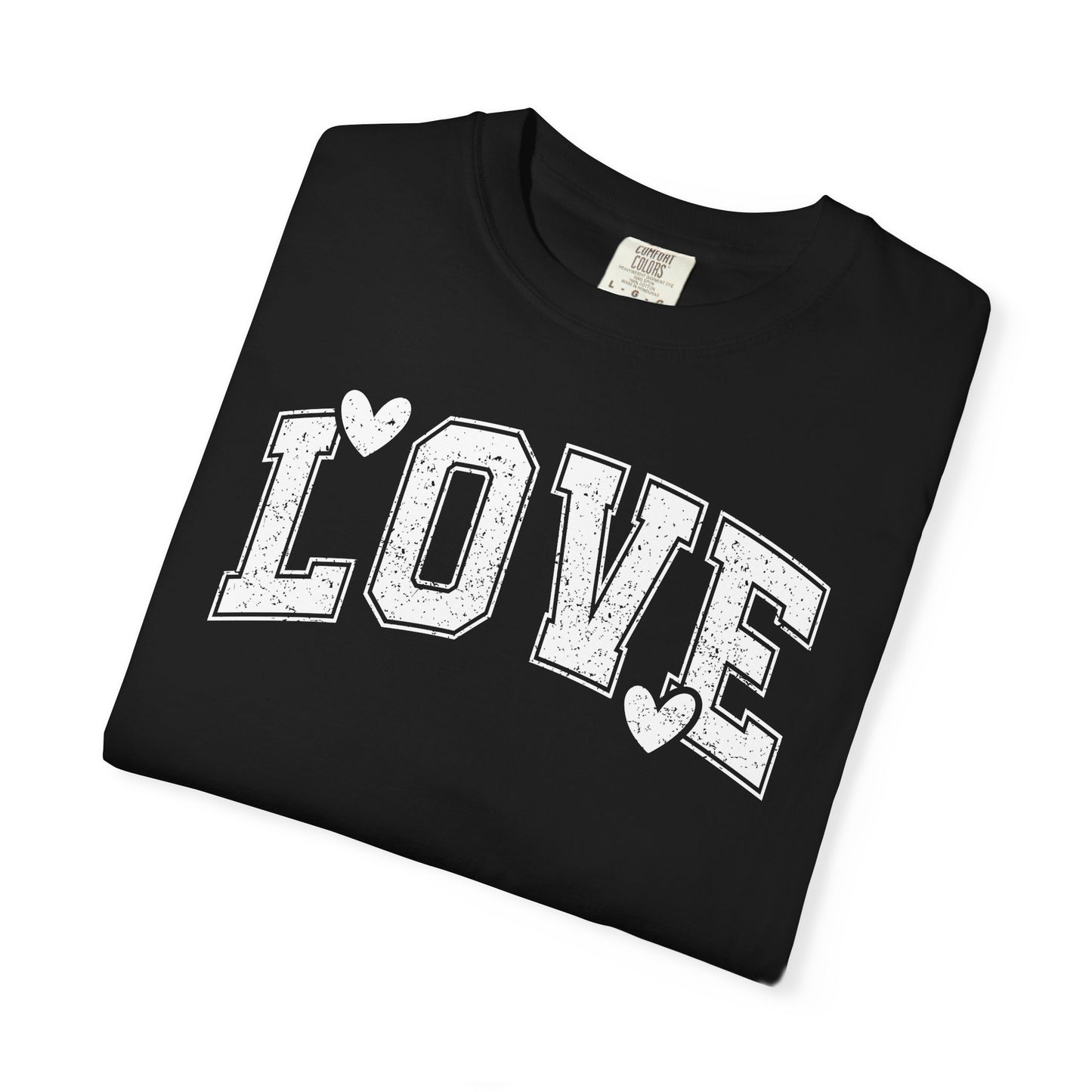 LOVE Heart Graphic T-Shirt — Vintage Collegiate Love Tee