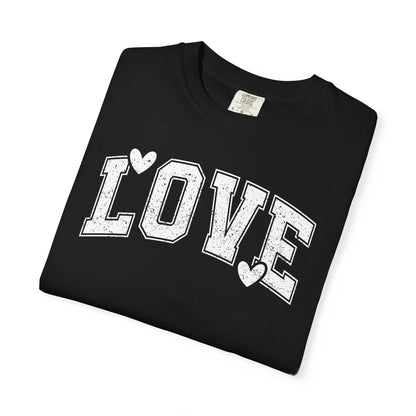 LOVE Heart Graphic T-Shirt — Vintage Collegiate Love Tee