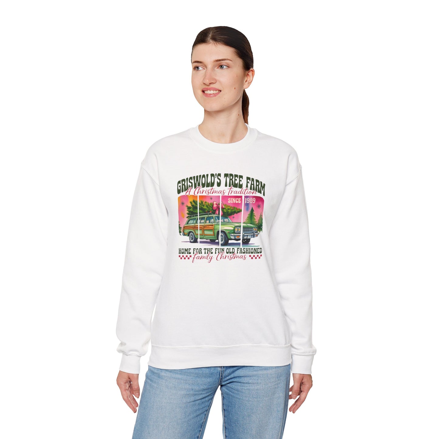 Christmas Tree Farm Sweatshirt — "Griswold's Tree Farm" Vintage Holiday Crewneck