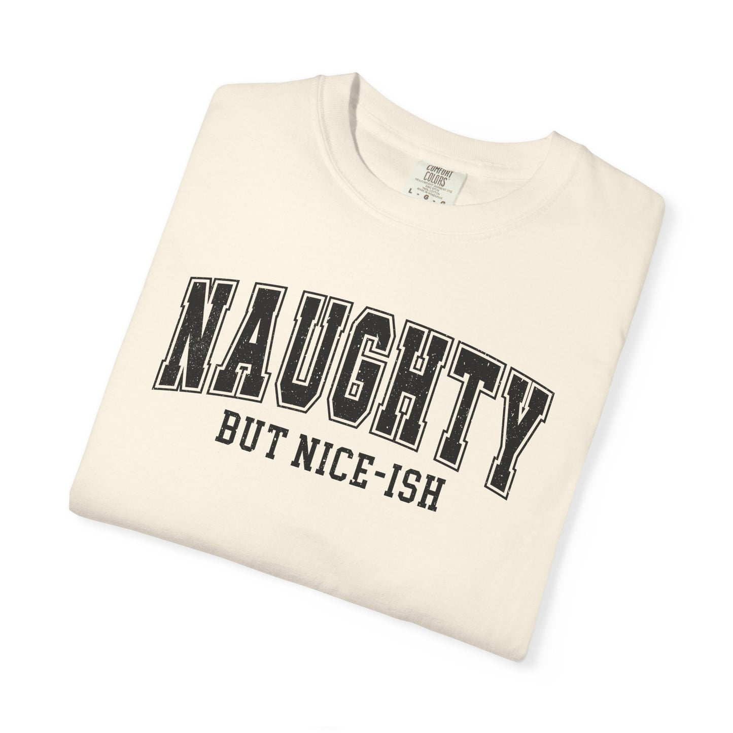 Naughty But Nice-ish T-Shirt — Vintage Graphic Tee