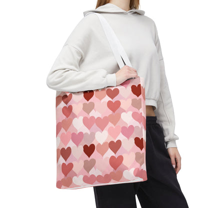 Pink Heart Everyday Tote Bag
