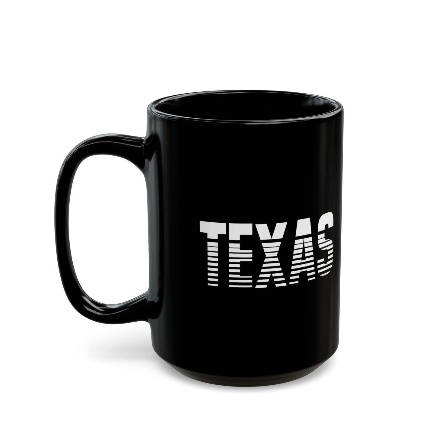 Texas 15oz Black Mug