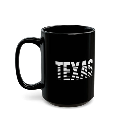 Texas 15oz Black Mug