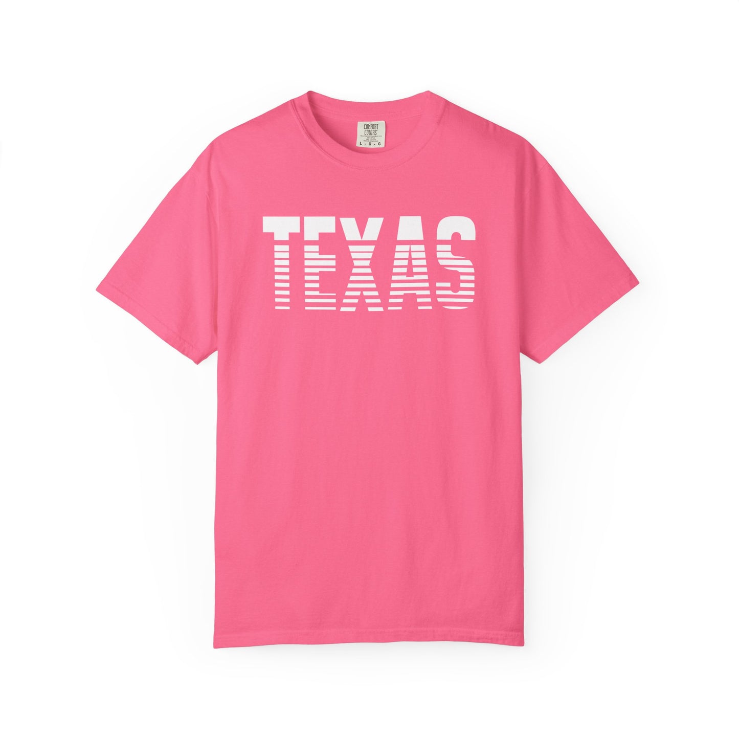 Texas Graphic T-Shirt – Retro Striped TEXAS Design, State Pride Tee