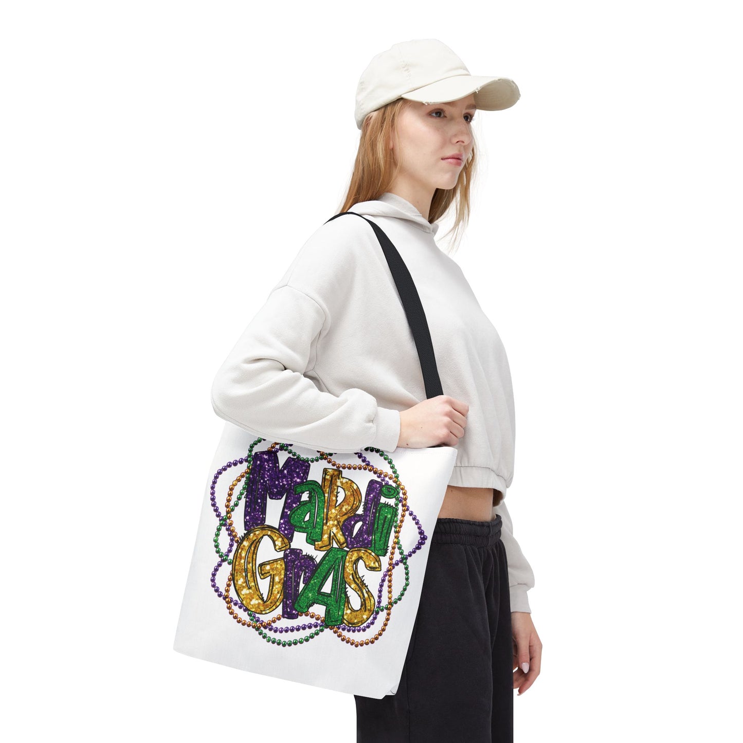 Mardi Gras Bead Bag Tote in 3 Sizes