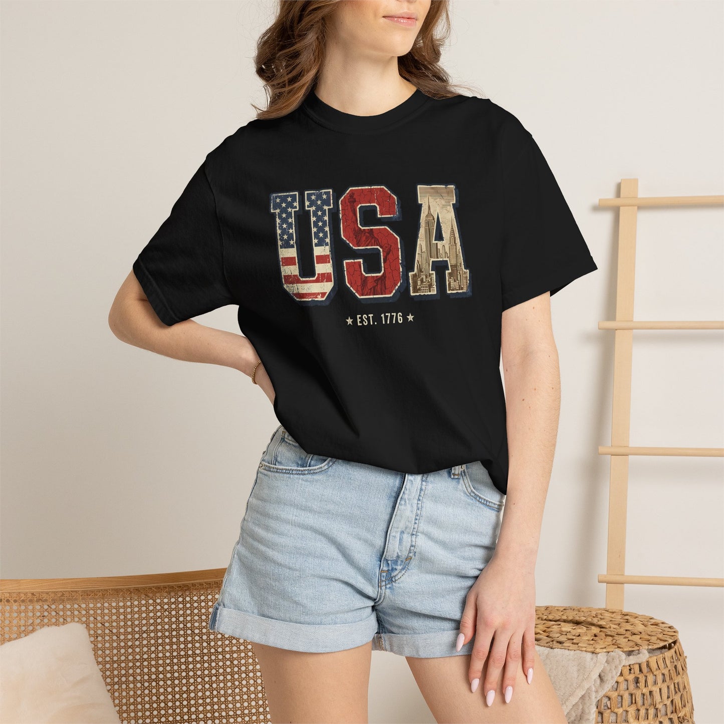 USA Retro Comfort Colors Tee