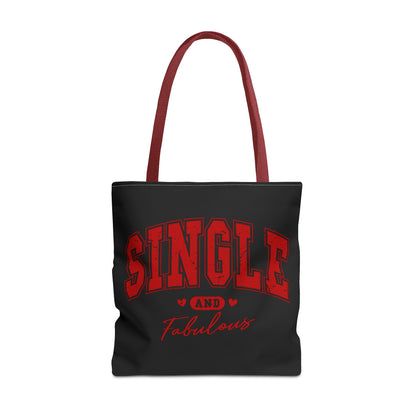 Single and Fabulous Black Canvas Tote 3 Sizes