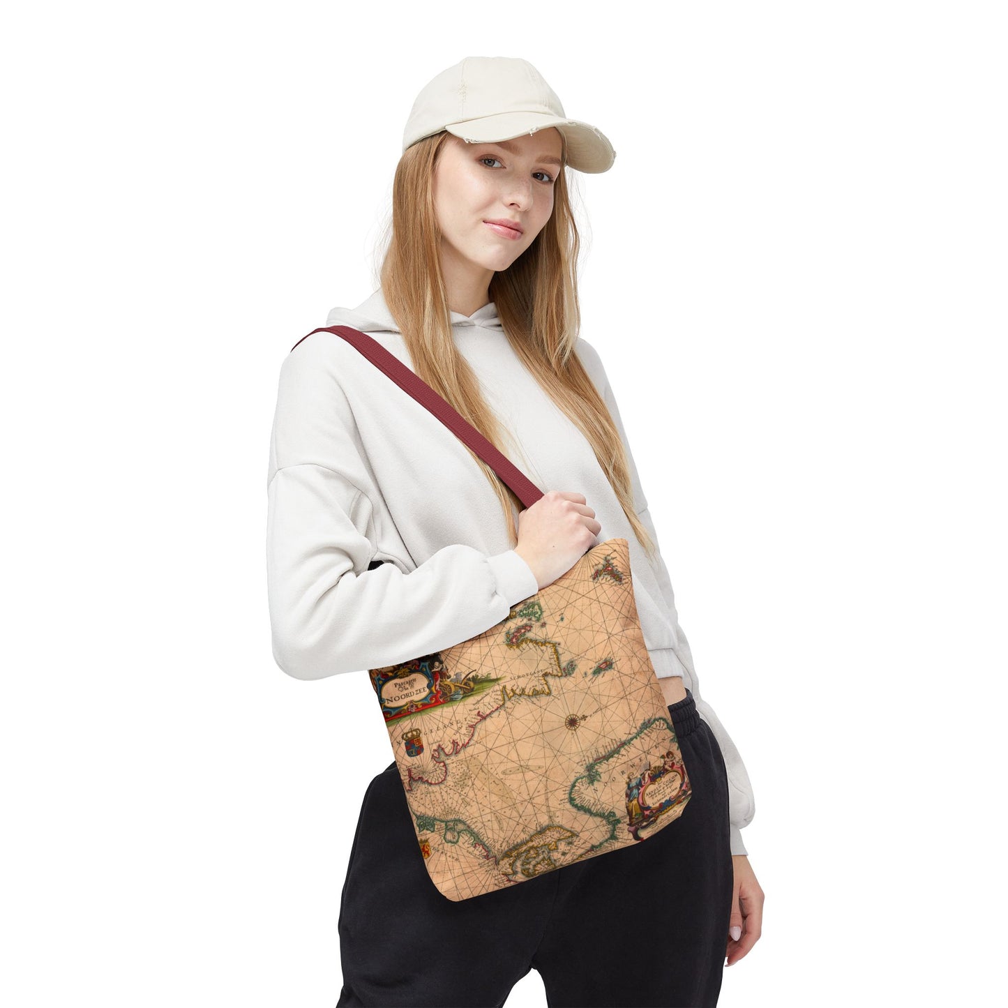 Vintage Nautical Sea Chart Pascaerte Van De Noordzee Tote Bag